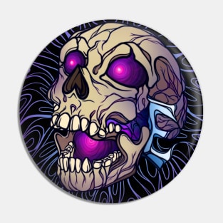 ElectricSkull Logo Pin