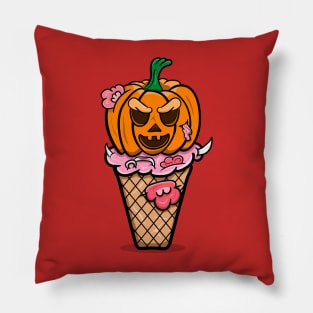 Cartoon Pumpkin Ice Cream Pillow