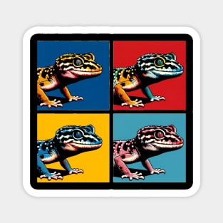 Chinese Cave Gecko Pop Art - Cool Lizard Magnet