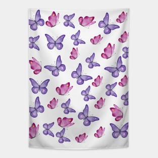 Butterfly Pattern - Purple Coloured Tapestry