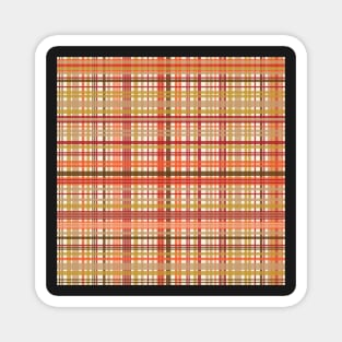 Earth tone plaid Magnet