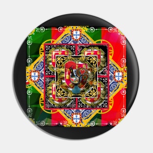 Portuguese folk art Pin