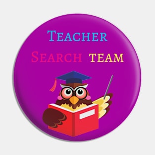 Teacher Search Team Pin