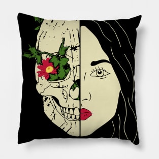 skull girl Pillow