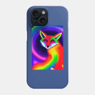 BEAUTIFUL RAINBOW FOX Phone Case