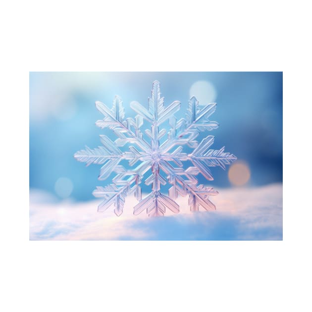 Snow Flake Nature Serene Tranquil Peace by Cubebox