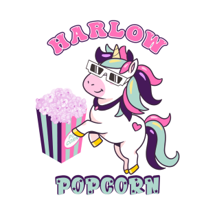 Harlow And Popcorn Funny Popcorn The Pony T-Shirt