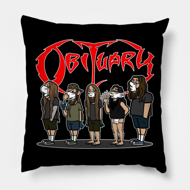 thrash metal Pillow by antonimus