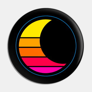 Vapor Moon (Warm Colors) Pin
