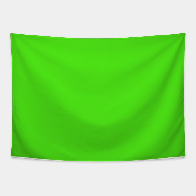 Fluorescent Green Plain Solid Color Tapestry by squeakyricardo