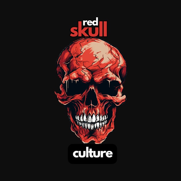 Red Skull Culture, Festival t-shirt, Unisex t-shirt, tees, men's t-shirts, women's t-shirts, summer t-shirts, trendy t-shirts, cool t-shirts by Clinsh Online 