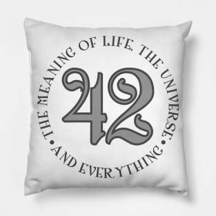 42 is the Meaning of Life Universe _ Everything Pillow