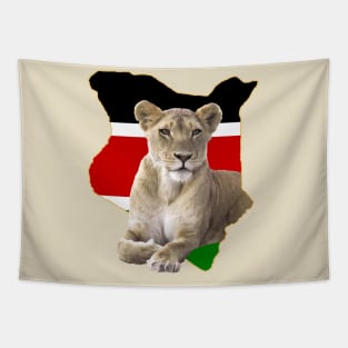 Kenya Lion - BigCat in Africa Tapestry