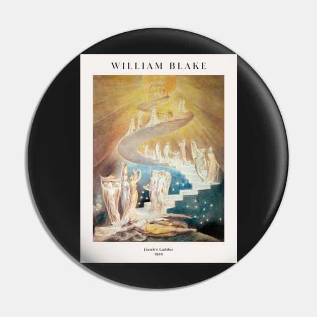 William Blake - Jacob's Ladder Pin by MurellosArt