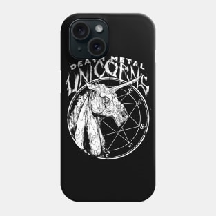 Death Metal Unicorns - wht vs. Phone Case