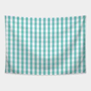 Southern Turquoise Gingham Tapestry