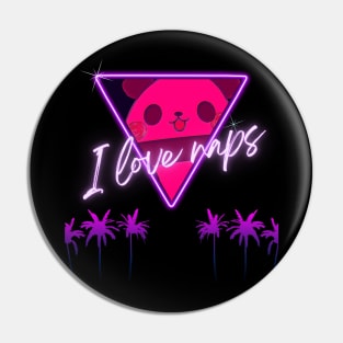 Cute Panda Cyberpunk - I Love Naps - Kawaii Panda #12 Pin