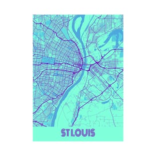St Louis - Missouri Galaxy City Map T-Shirt