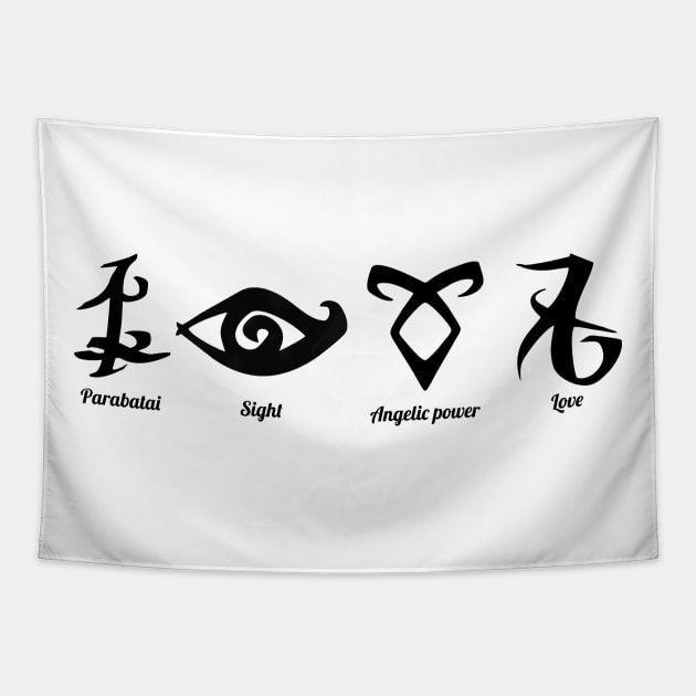 Love runes Tapestry by Pendientera