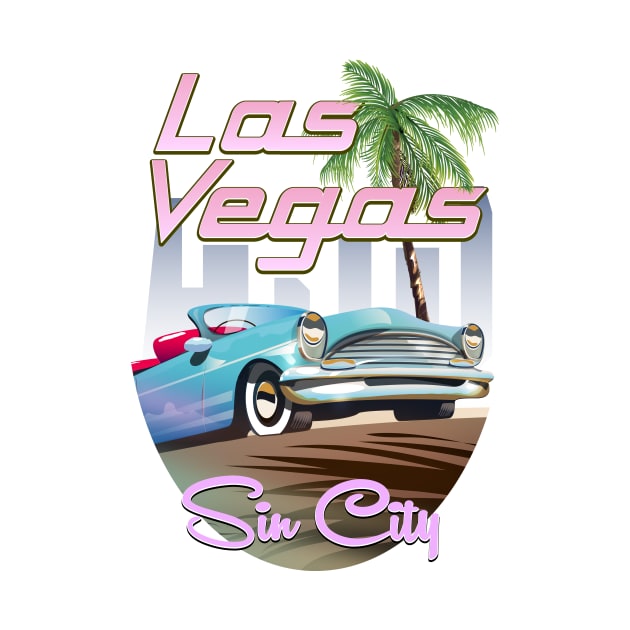 Las Vegas Sin City Travel poster by nickemporium1