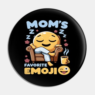 Relaxing Mom's Emoji Haven Pin