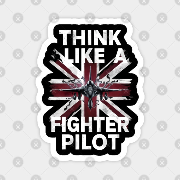 Think like a fighter pilot Magnet by BishBashBosh