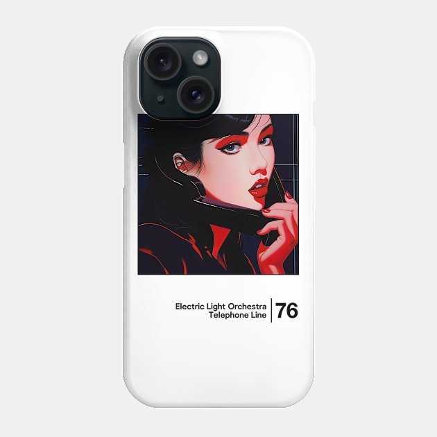 Telephone Line - Minimalist Graphic Artwork Design Phone Case by saudade