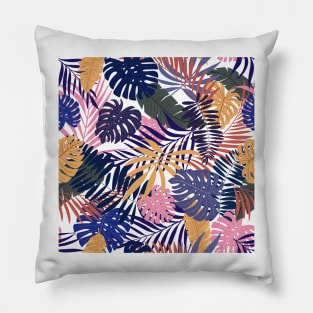 Tropical Leaves Pattern Design 6 Pillow