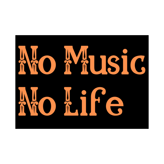 Disover No Music No Life - Music Is Life - T-Shirt