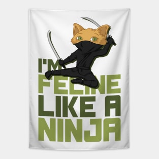 Feline like a Ninja Tapestry