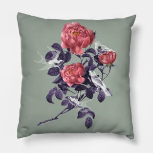 Vintage Botanical Print Pillow