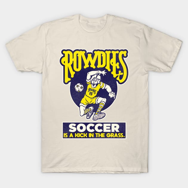 Tampa Bay Rowdies Soccer Shirt Kick in The Grass Ringer Tee Size 2XL