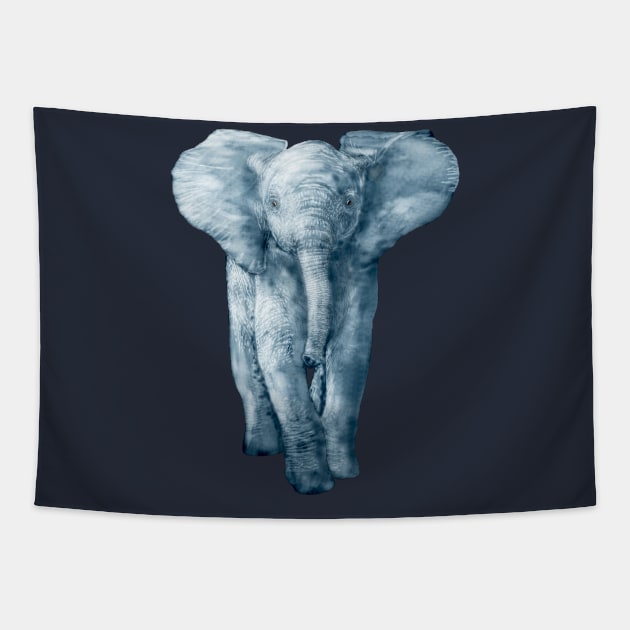 Save The Elephants Art Animal Lover Tapestry by macdonaldcreativestudios