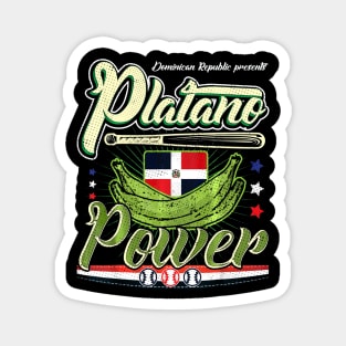 Dominican Republic Baseball Platano Power Flag Magnet