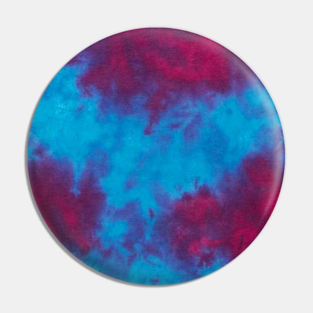 Tie Dye Smoky Red Blue Pin by Live Together