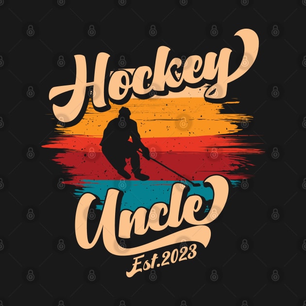 Hockey Uncle Est 2023 New Uncle Pregnancy Announcement by Way Down South