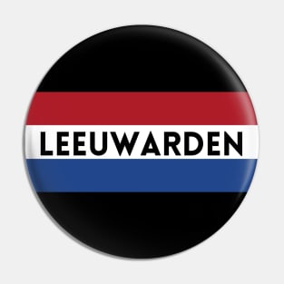 Leeuwarden City in Dutch Flag Pin