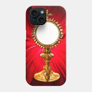 3D Look Artificial Intelligence Art of The Blessed Sacrament in a Monstrance Phone Case