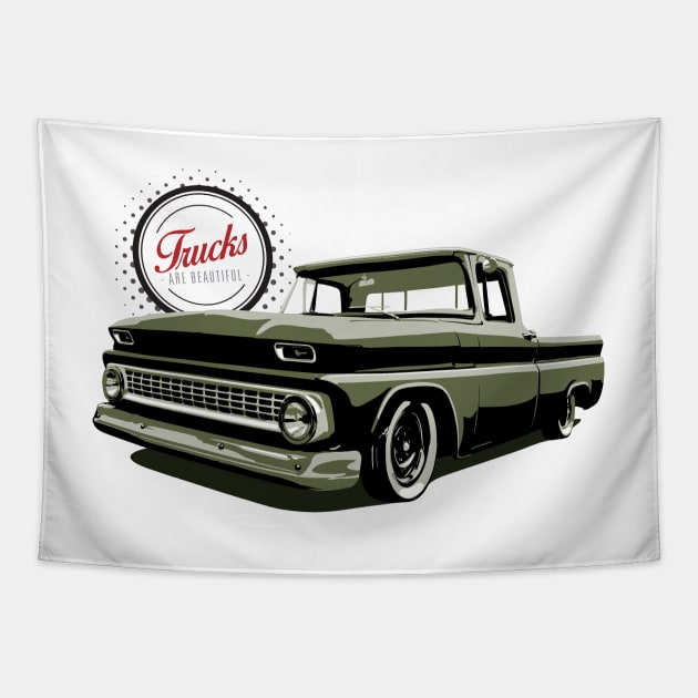 1963 Chevrolet C10 Pickup Truck Tapestry by 6thGear