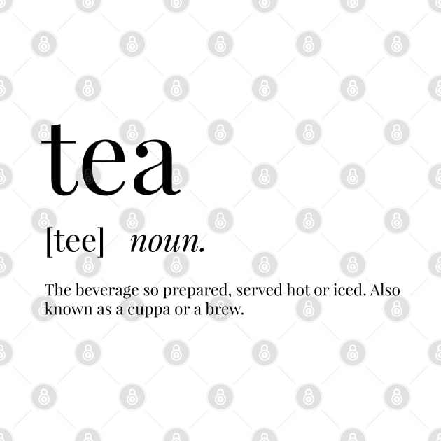 Tea Definition by definingprints