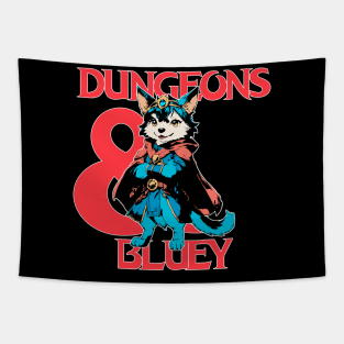 Dungeons and Bluey Tapestry