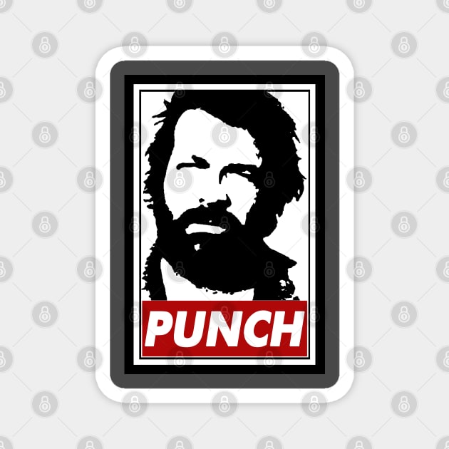 Punch Bud Magnet by LanfaTees