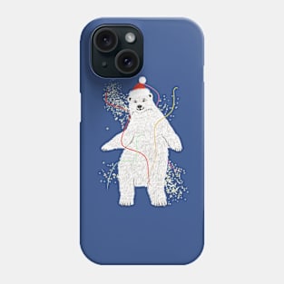 Dancing Santa Polar Bear Phone Case