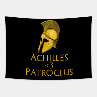 LGBT Gay Pride Ancient Greek Mythology Achilles <3 Patroclus Tapestry