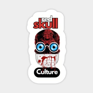 Red Skull Culture, Festival t-shirt, Unisex t-shirt, tees, men's t-shirt, women's t-shirt, summer t-shirt, skull t-shirts, evil doctor t-shirts Magnet