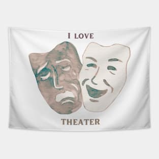 Theater  artist lovers Tapestry