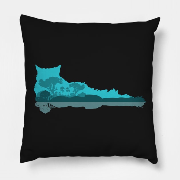 Cat Nature Pillow by panco