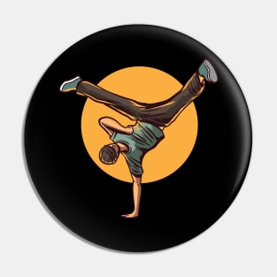 Breakdancing B-Boy Hip Hop Dancer Pin