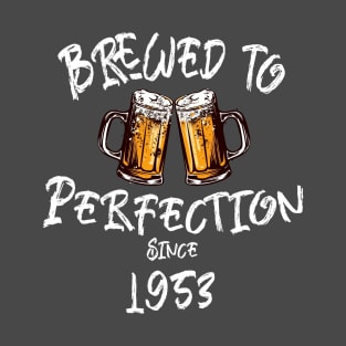 Brewed to Perfection, Personalized Birth Year T-shirt, Birthday Custom Shirt, Birthday Gift, Tee T-Shirt