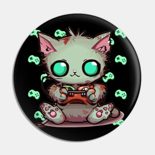 Player Cat Zombie Pin